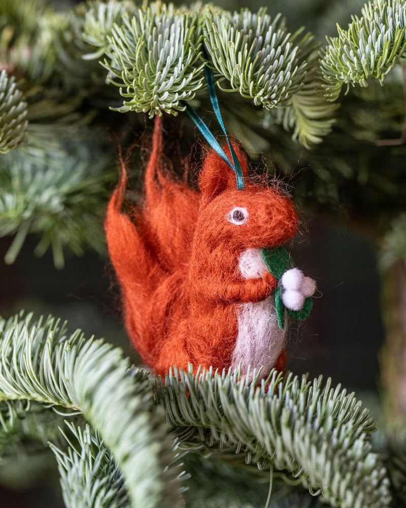 Needle-Felted Christmas Tree Decorations