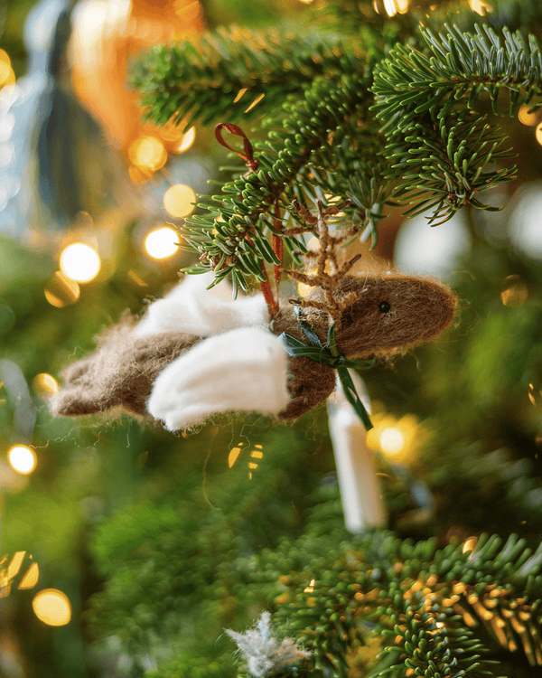 Needle-Felted Christmas Tree Decorations