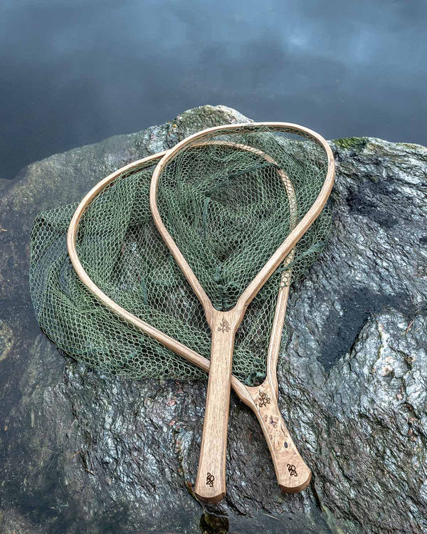 Hand-Crafted Scottish Oak Fishing Nets