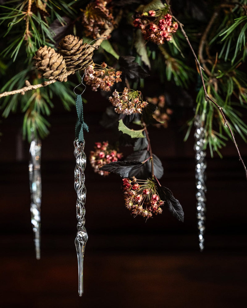 The Fife Arms Hand-Crafted Glass Icicle Decorations