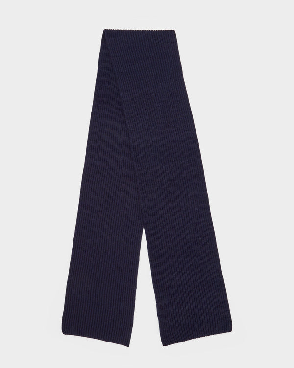 Rib Knit Cashmere Scarf