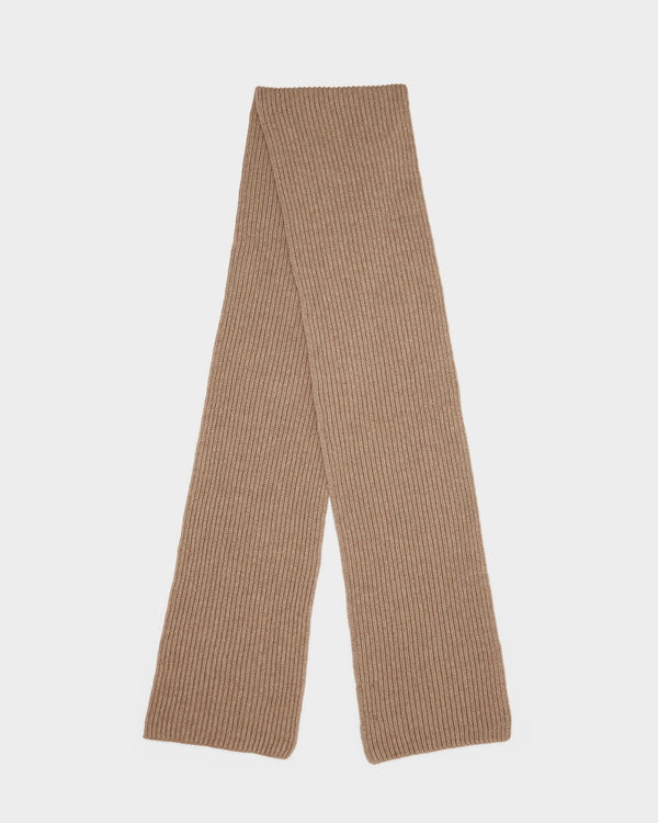 Rib Knit Cashmere Scarf