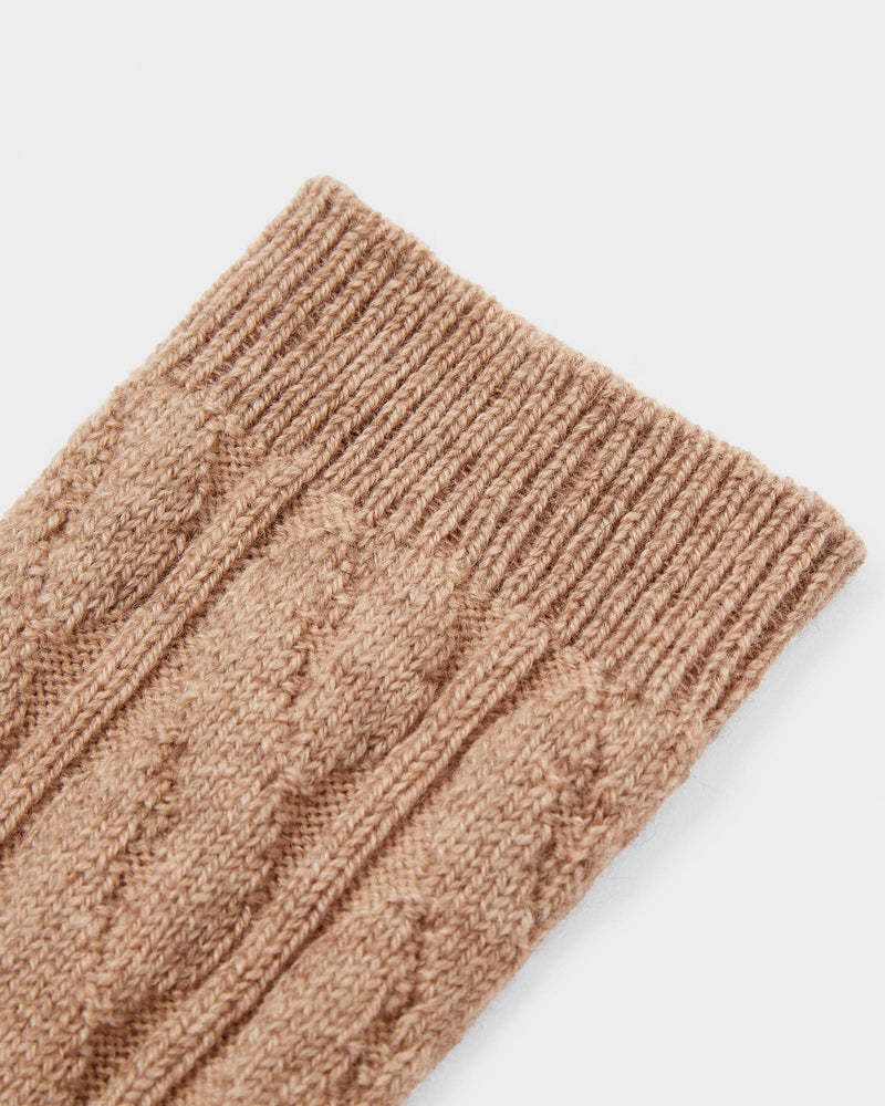 Rosie Sugden Cable Knit Cashmere Socks