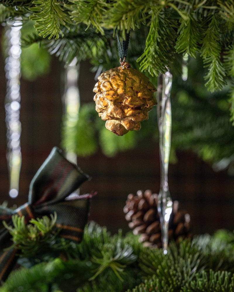 Gilded Pinecone Tree Decoration