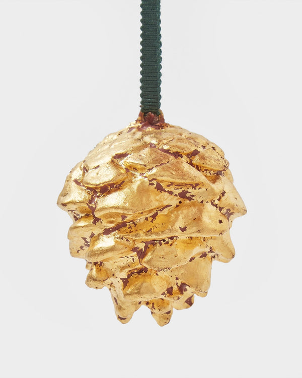 Gilded Pinecone Tree Decoration