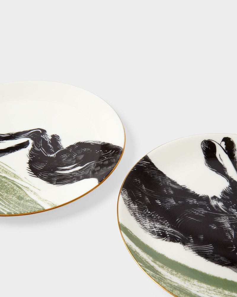 The Fife Arms Set of 2 Leaping Hare Plates