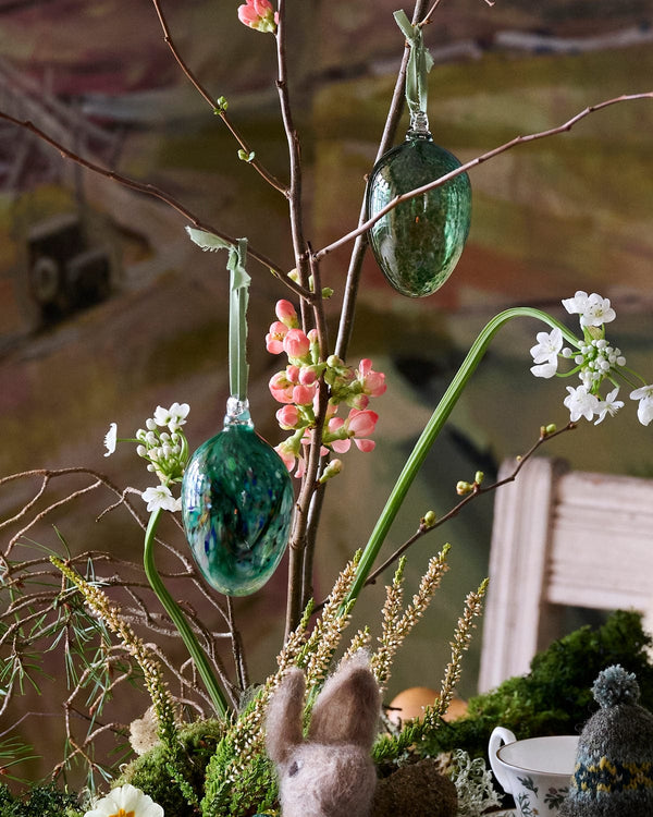 Hand-Blown Glass Easter Egg Decorations