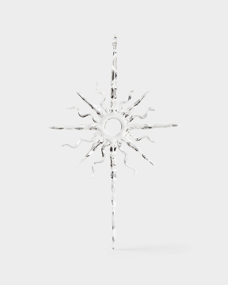 Decorative crystal star on a white background