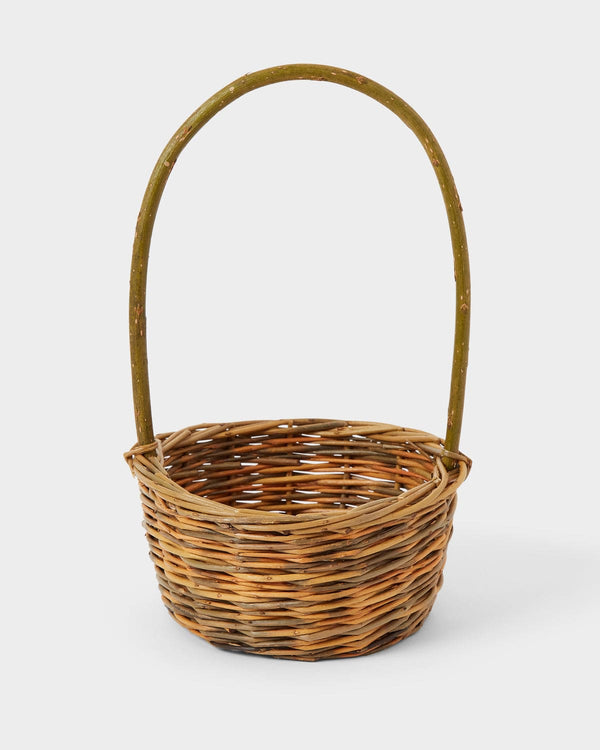 Hand-Woven Willow Basket