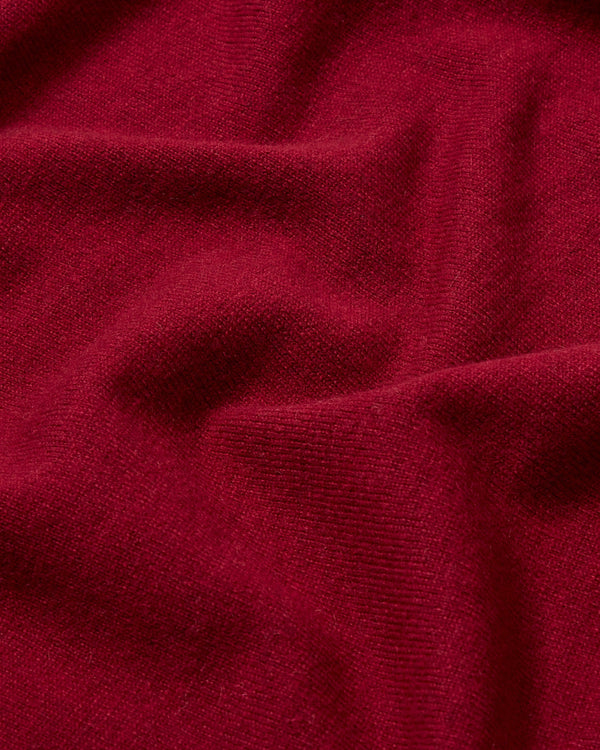 William Lockie x The Fife Arms Red Cashmere Crew Neck Jumper