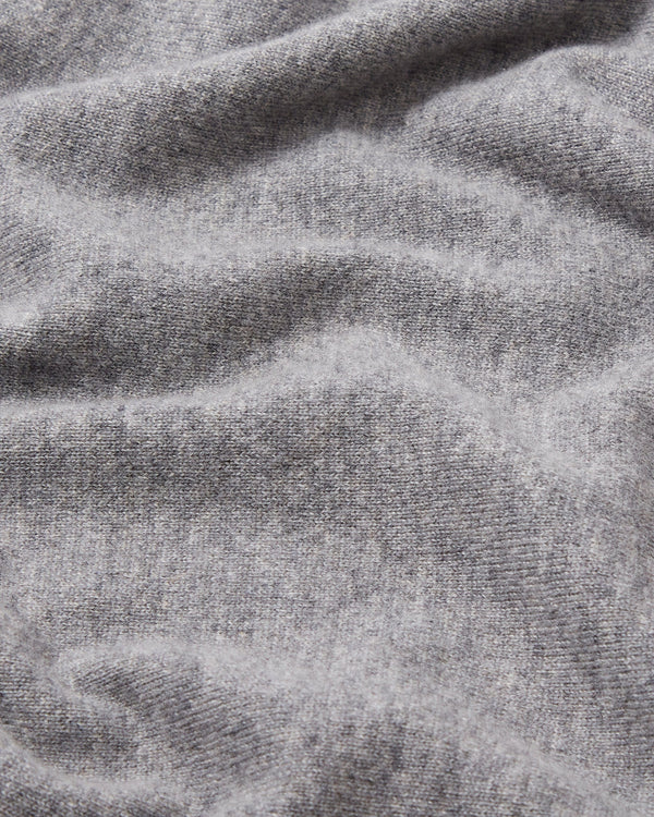 William Lockie x The Fife Arms Grey Cashmere Crew Neck Jumper