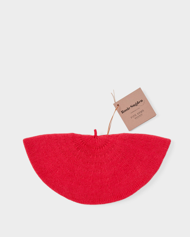 Rosie Sugden Cashmere Beret in Blusher