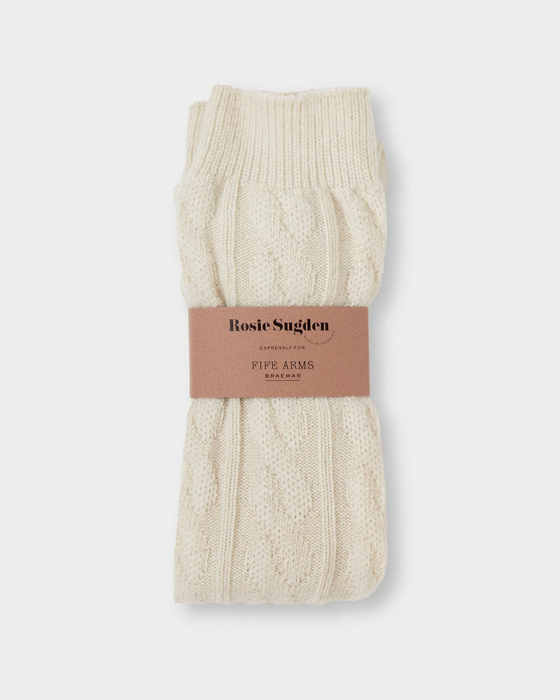 Rosie Sugden Cable Knit Knee Socks