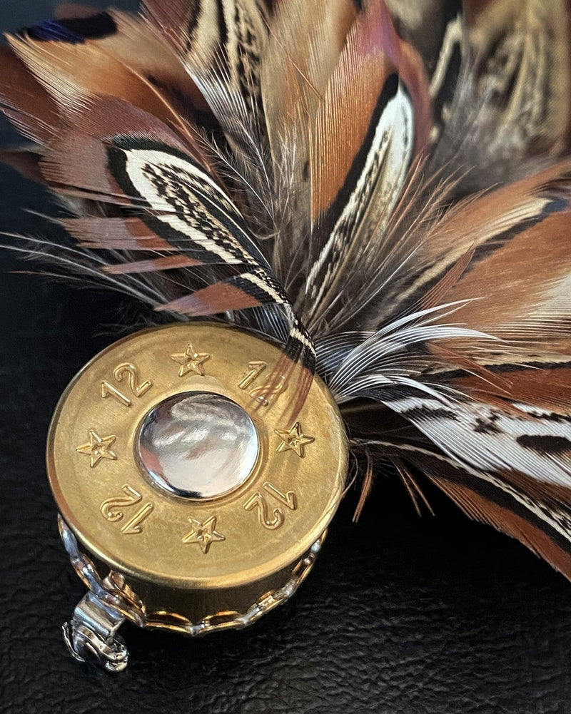 Curved Feather Pin by Wendy Goode