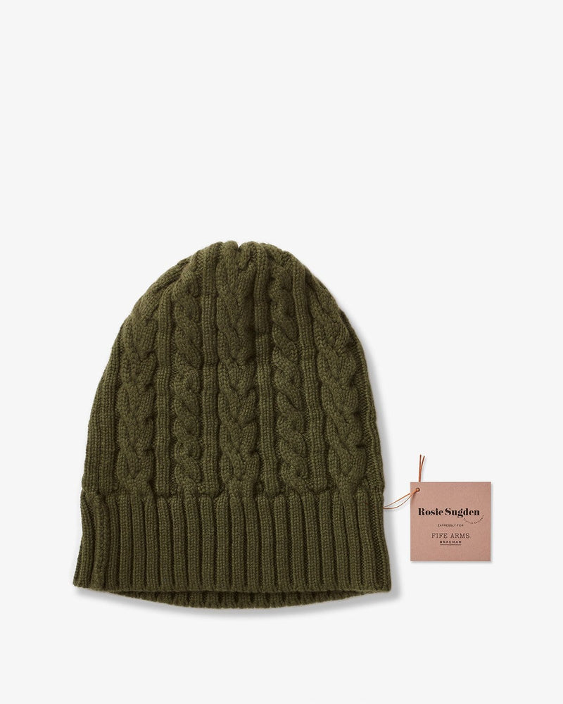 Cable-Knit Cashmere Beanie