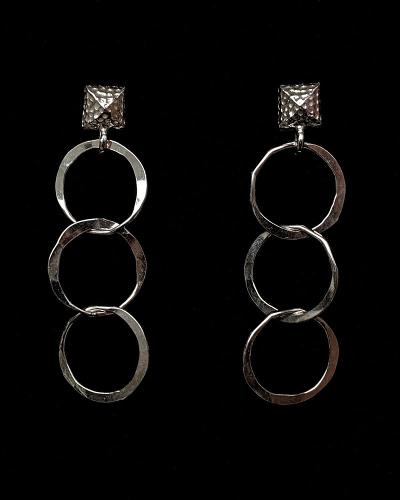 Round Chain Link Earrings
