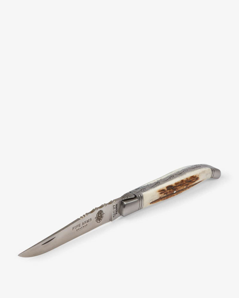 The Fife Arms Stag Laguiole Folding Knife