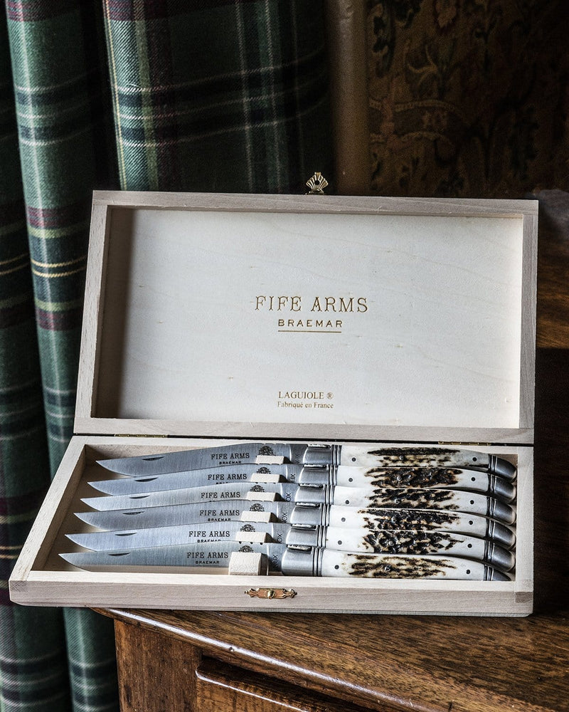 The Fife Arms Stag Laguiole Steak Knife Set