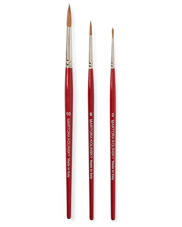 Set of 3 Florentine Sable Brushes