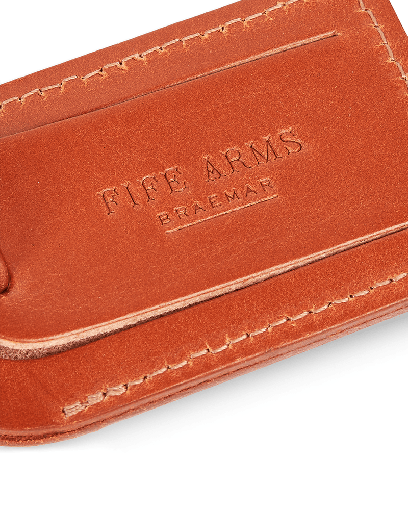 The Fife Arms Leather Luggage Tag