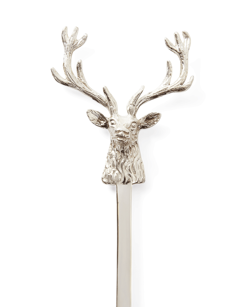 Sterling Silver Stag's Head Cocktail Stirrer